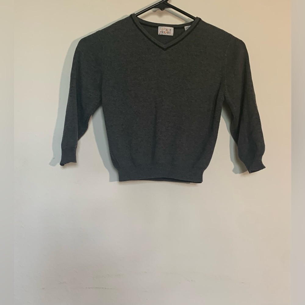 Little Boys Gray Just Friends Sweater Size 4t